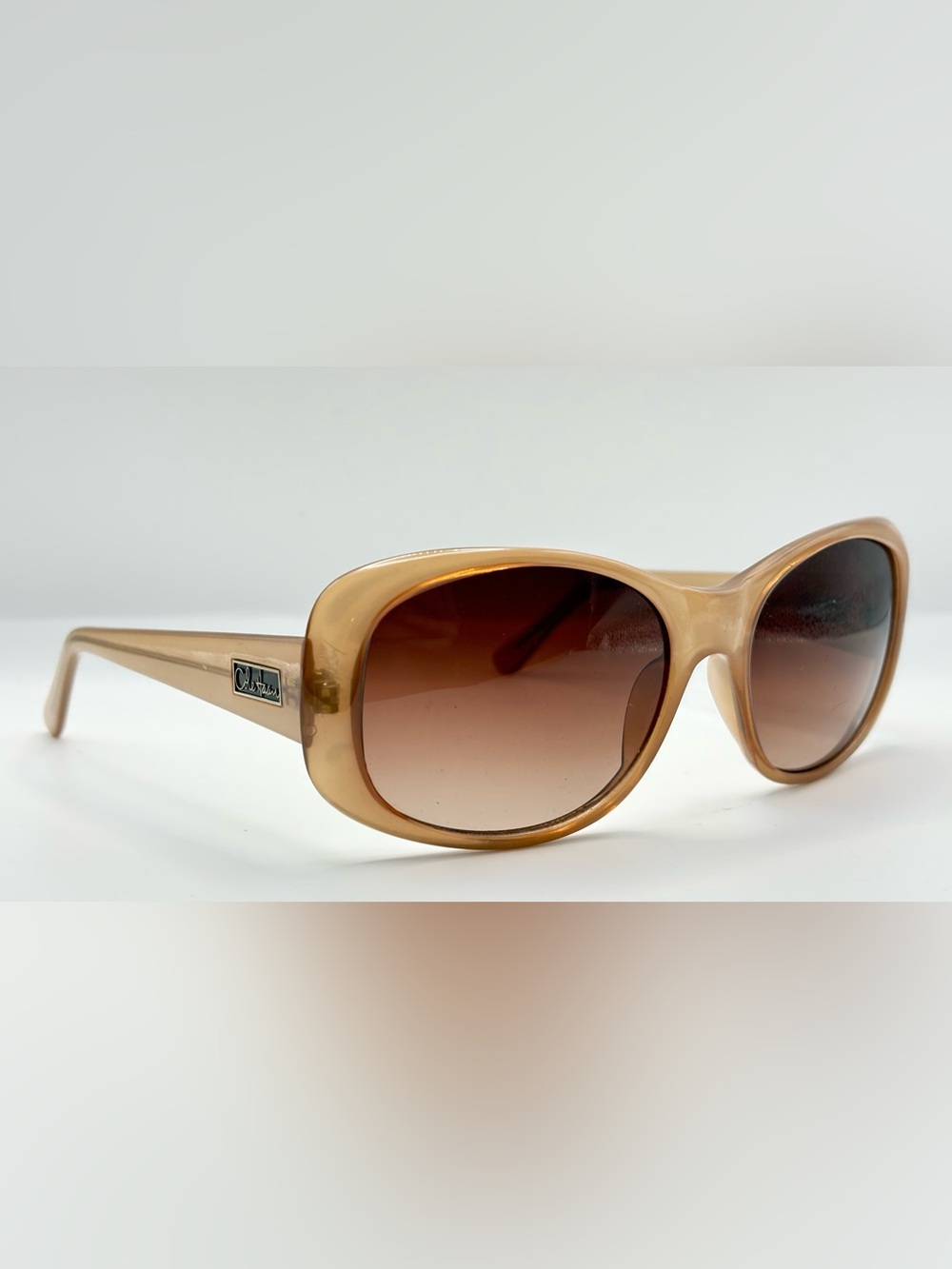Cole Haan C639 Brown Oval Sunglasses Frames Only